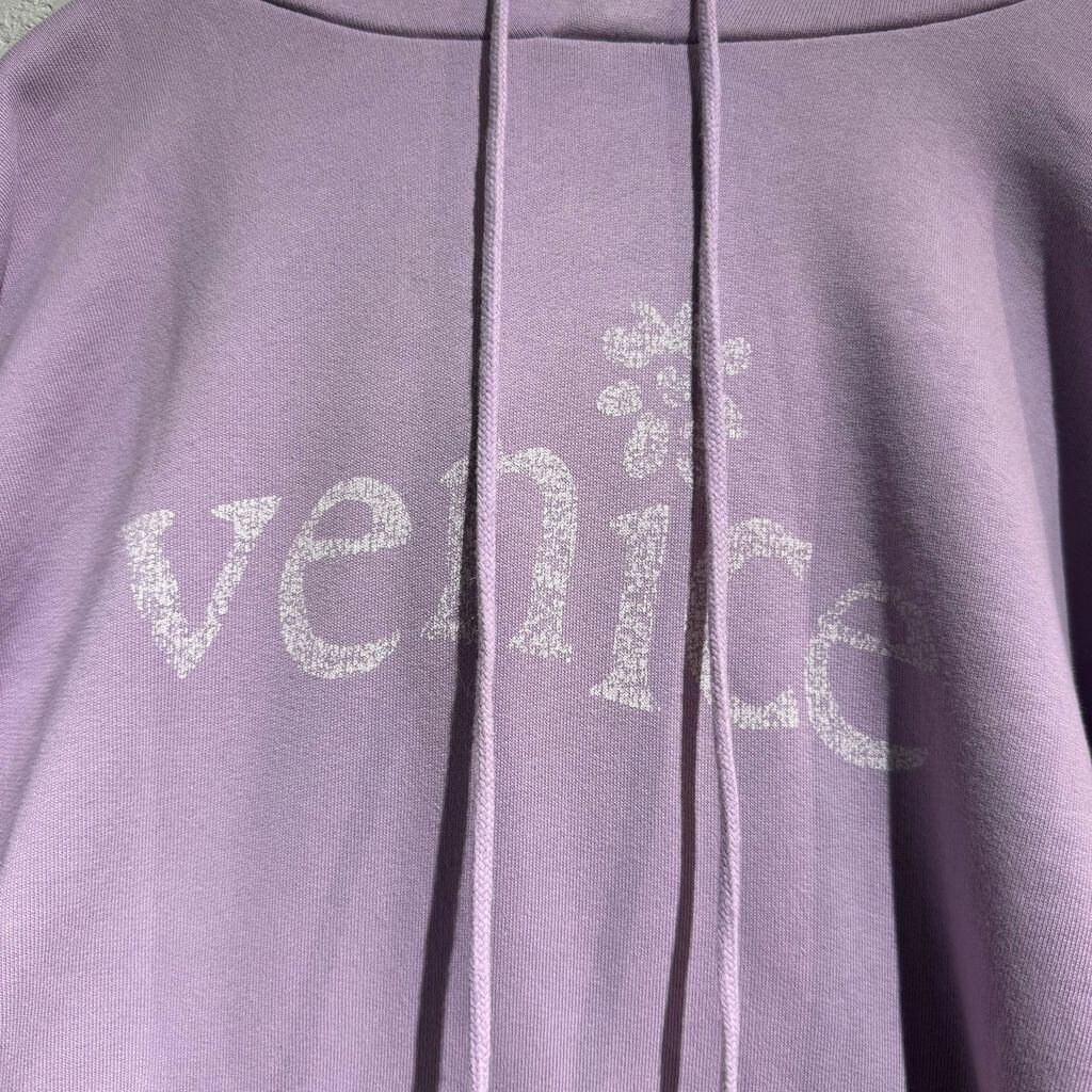 erlパーカー　むらさき ERL イーアールエル Venice Hoodie パーカー パープル size:XS【表参道
