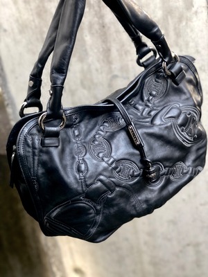 CELINE セリーヌ ビタースウィート レザー ハンドバッグ ブラック  