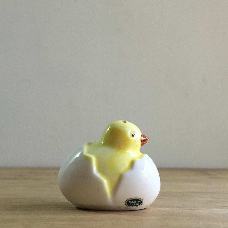 卵から生まれるひよこ 陶器 ソルト＆ペッパー入れ | ansorbet