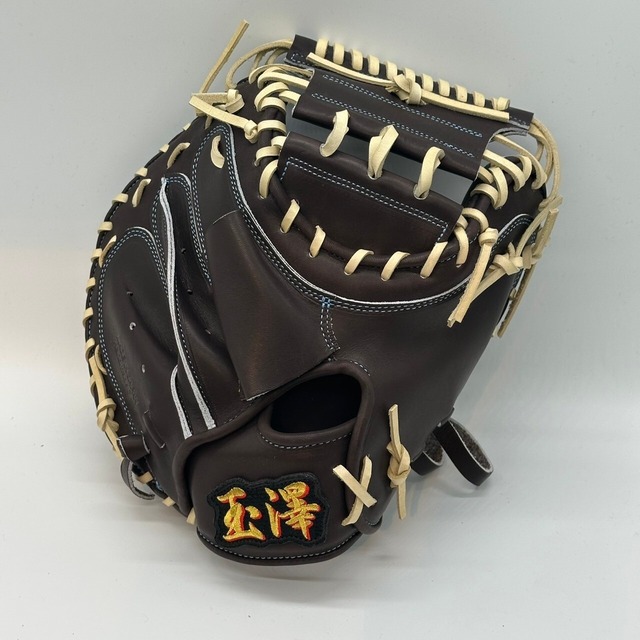 【硬式】玉澤 キャッチャーミット DELUXE TKC-TLS2DX 本体：Dブラウン　紐：キャメル）｜タマザワ