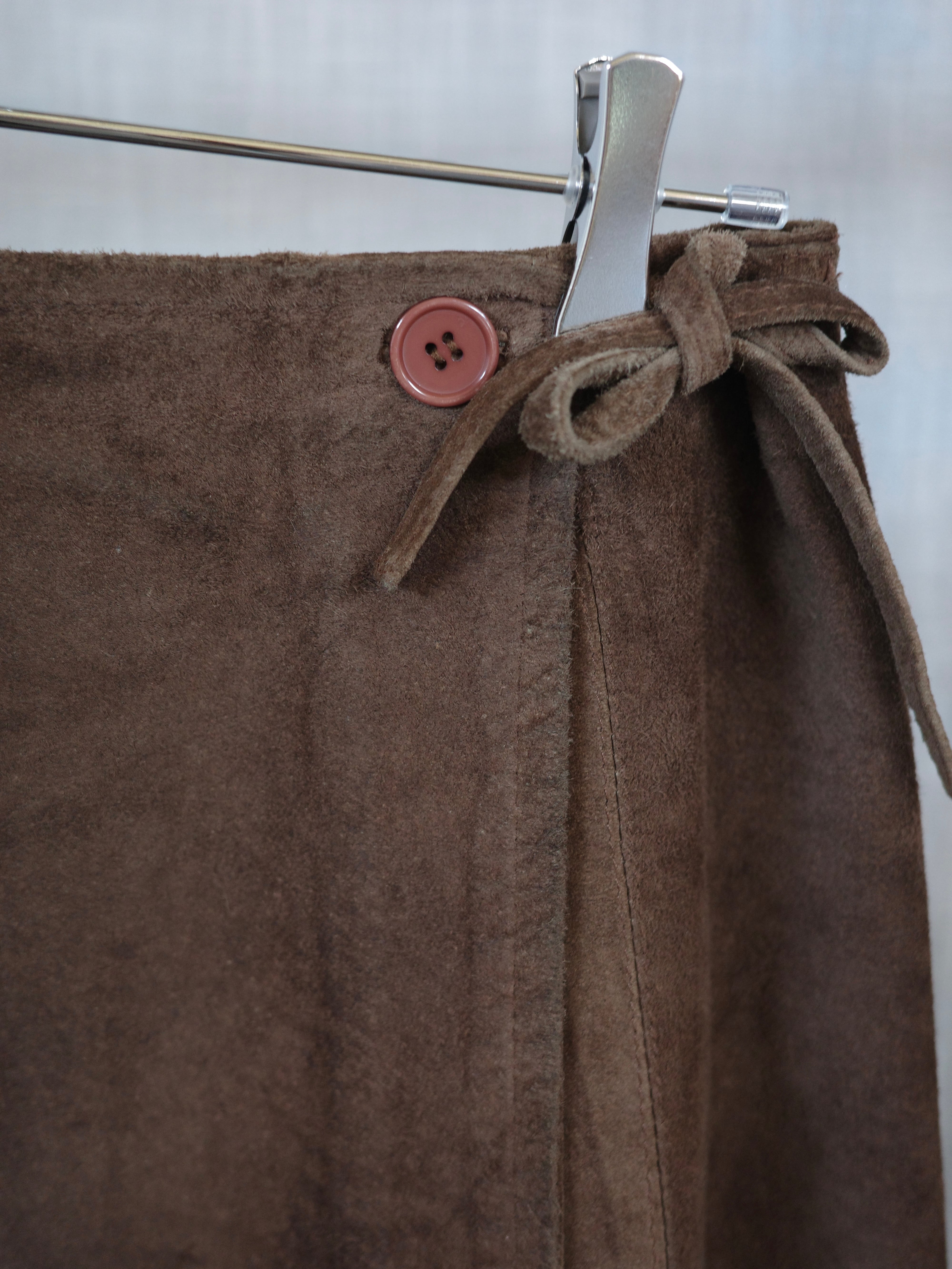 vintage＞suede wrap skirt | CherLife