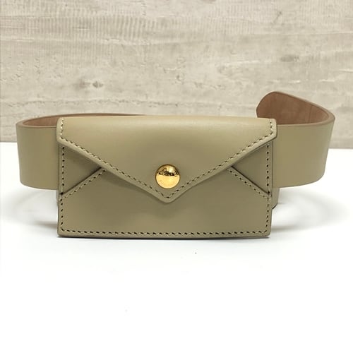 Burberry バーバリー レザーベルト付き ENVELOPE 75 LATTE 【中目黒b2