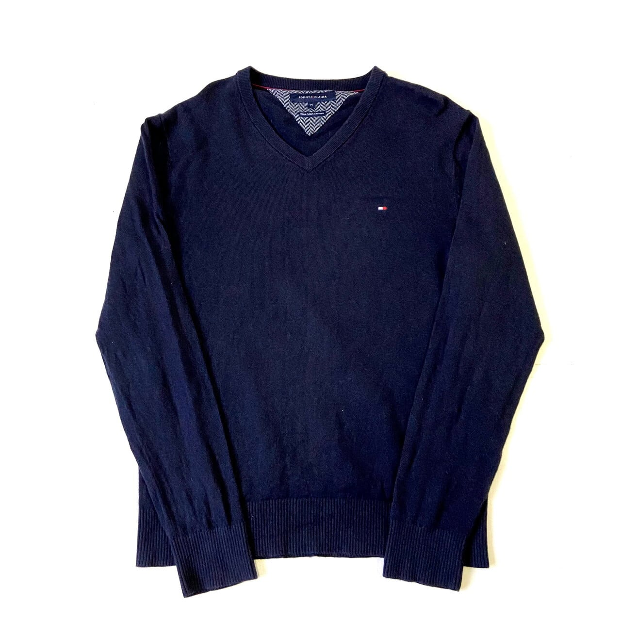 TOMMY HILFIGER トミーヒルフィガー Vネック カシミア コットンニット