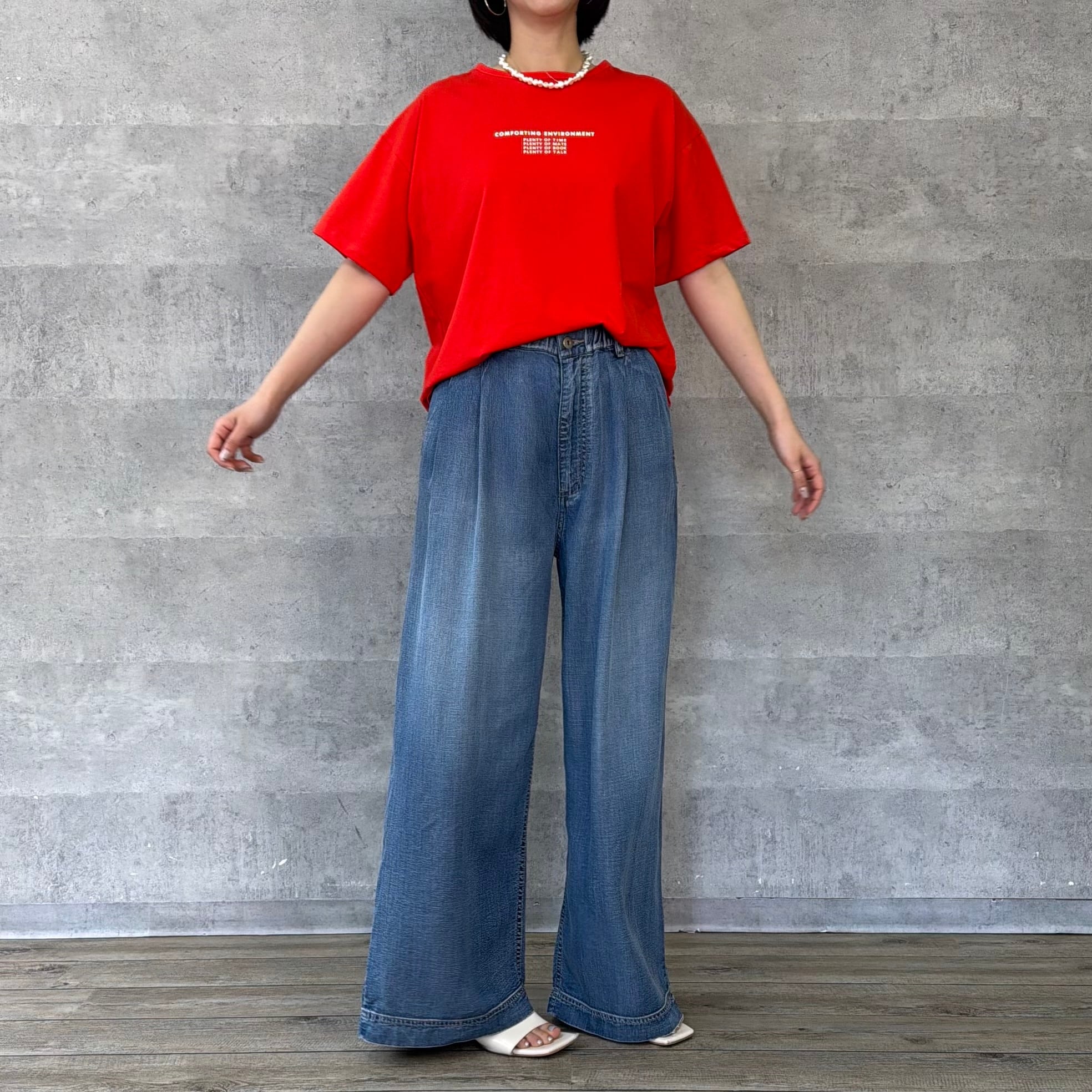 2タックテンセルワイドパンツ（NO.68261608） | AnnaKerry
