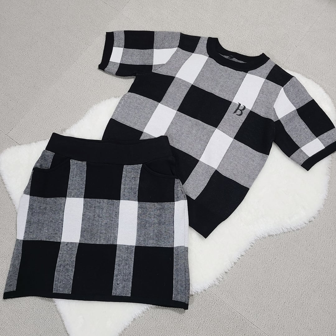 モダンチェックスカート (セットアップ可能) | R.E.M GOLF｜韓国ゴルフ