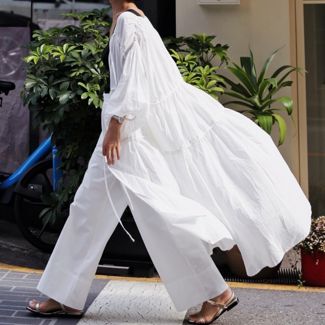 ロング丈オーバーサイズシャツ　01404