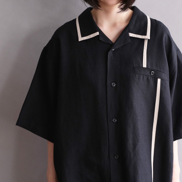 asymmetry line taping design l/s shirt