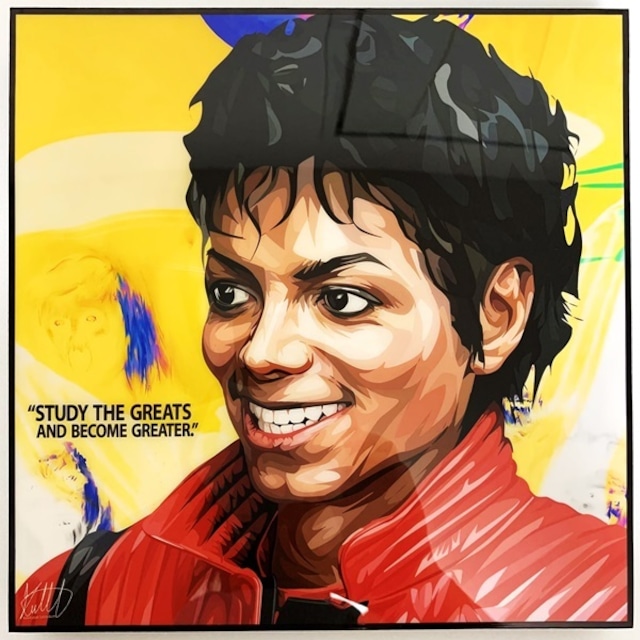 Michael Jackson (2) マイケル ジャクソン「ポップアートパネル Keetatat Sitthiket キータタットシティケット」ポップアートフレーム ボード グラフィックアート ウォールアート 絵画 壁立て 壁掛けインテリア 額 ポスター プレゼント ギフト インスタ映え 音楽