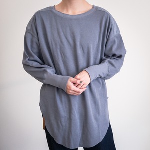 [ Kha:ki ] LOOSE THERMAL TOP / VINTAGEBLUE