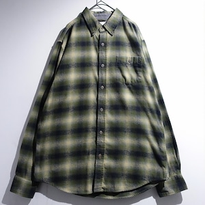 Multicolor Ombre Check Flannel Shirt