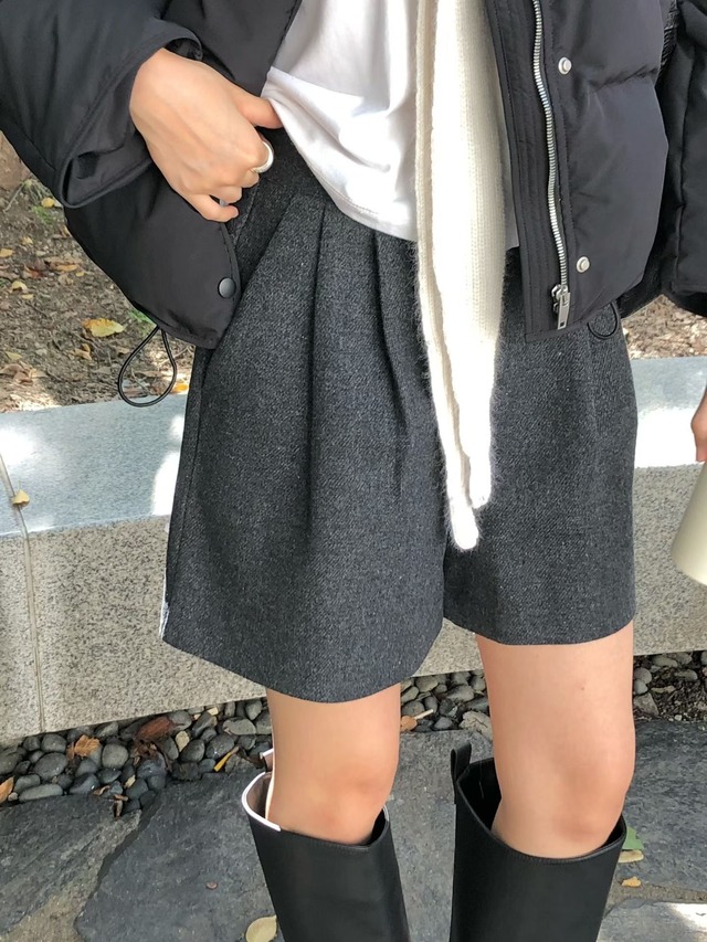 (予約) verveine / Eloy wool half pants 2color