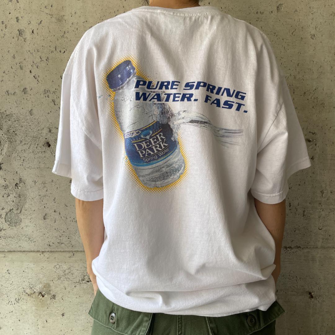 XZ255 90s Tシャツ 飲料水メーカー 広告 アド プロモ 企業T 水