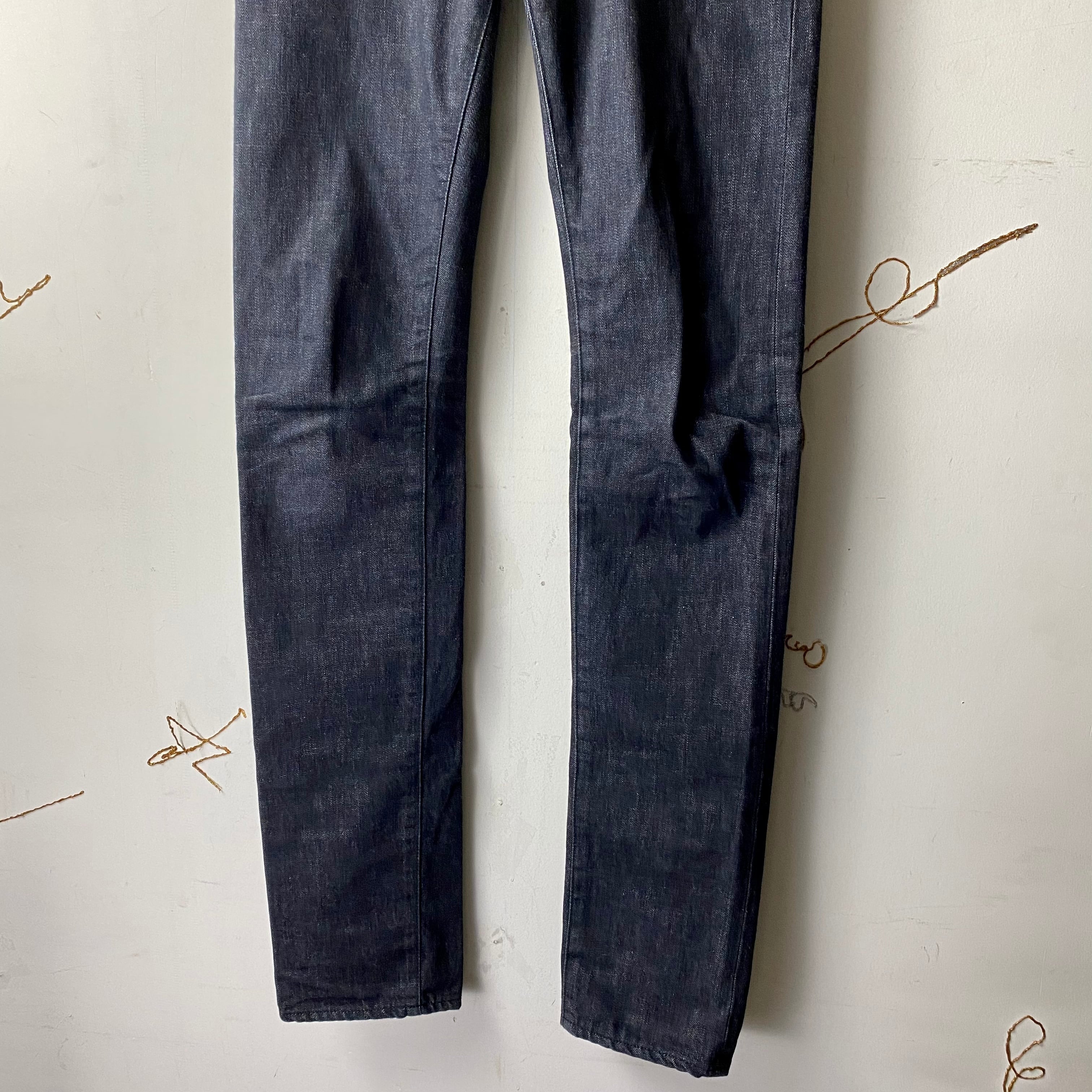 DIOR HOMME black rigid denim pants | NOIR ONLINE