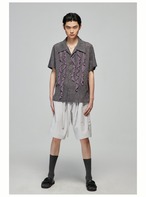 Smpleproject Fringe Collar Short Sleeve Shirt