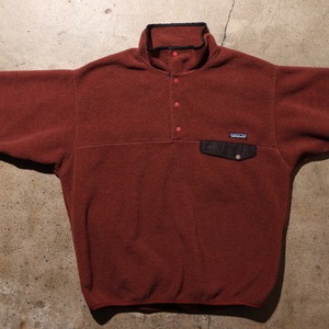 極美品 L 赤茶 USA 99年 シンチラ スナップT パタゴニア フリース synchilla snap-t patagonia