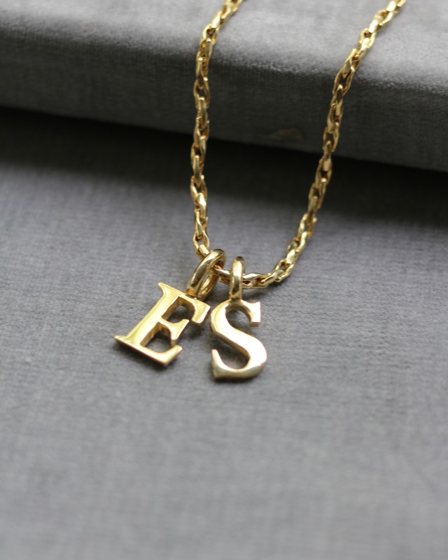 Gold Capital Letter Top with swedge chain
