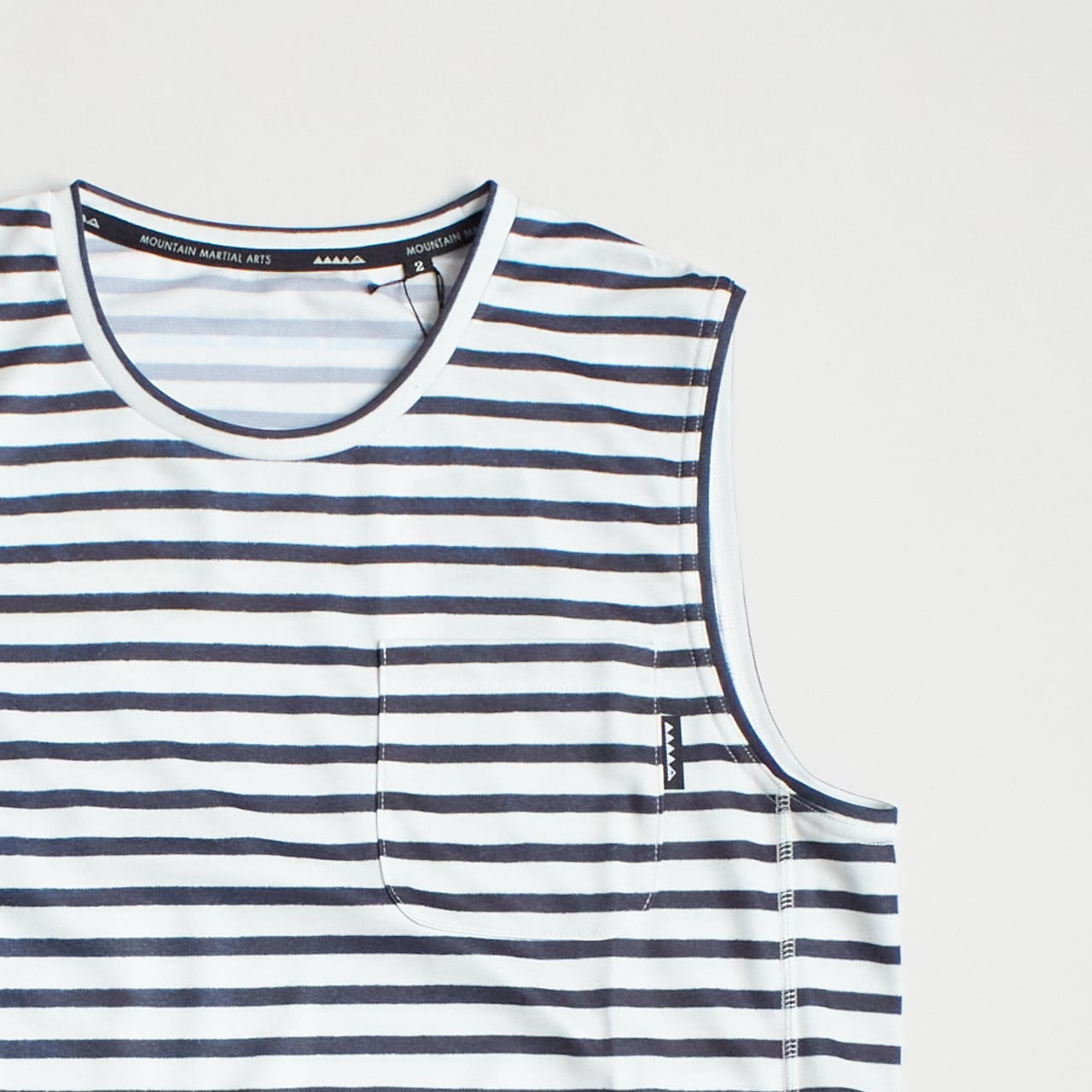 マウンテンマーシャルアーツ スリーブレスボーダーシャツ プリント