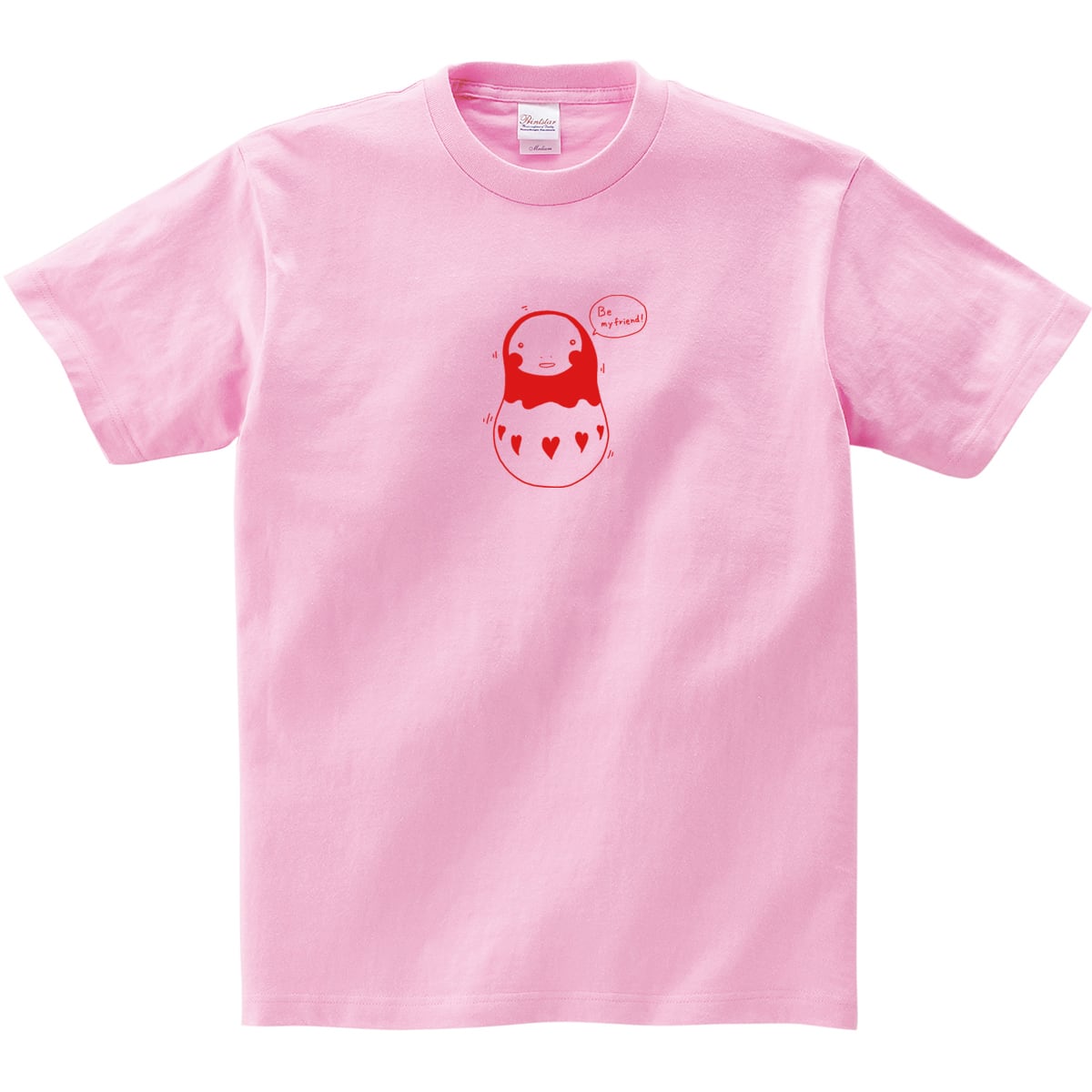 マトリョーシカTシャツ ms34 ゆるキャラ かわいい 人形 キュート 手描き