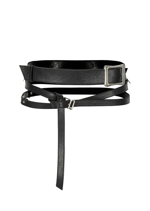 [BOHEMIAN SEOUL] DUAL LAYERED BELT, BLACK 正規品 韓国ブランド 韓国通販 韓国代行 韓国ファッション bohemseo ボヘミアンソウル ボヘムソ 日本 店舗