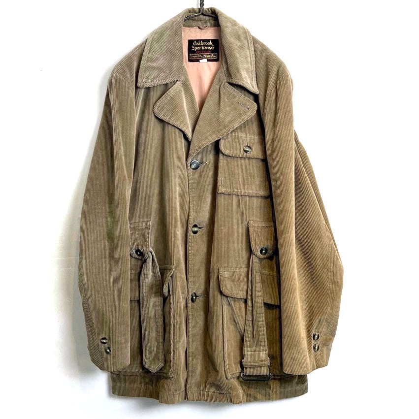 Sears] Vintage Corduroy Safari Jacket [1970s-] Vintage Corduroy