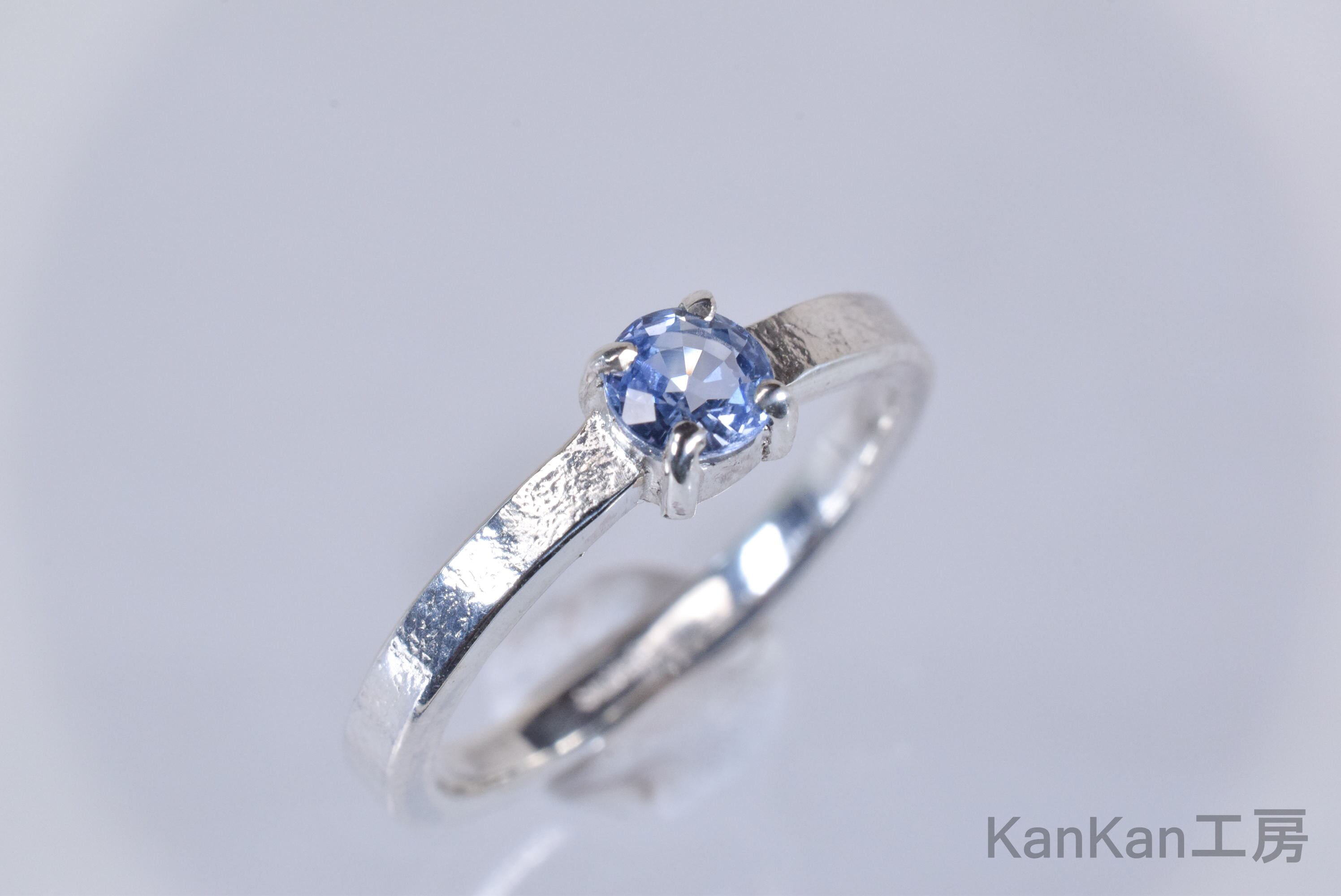 30-12】サファイアダイヤモンドリングS1.62ct D0.07ct