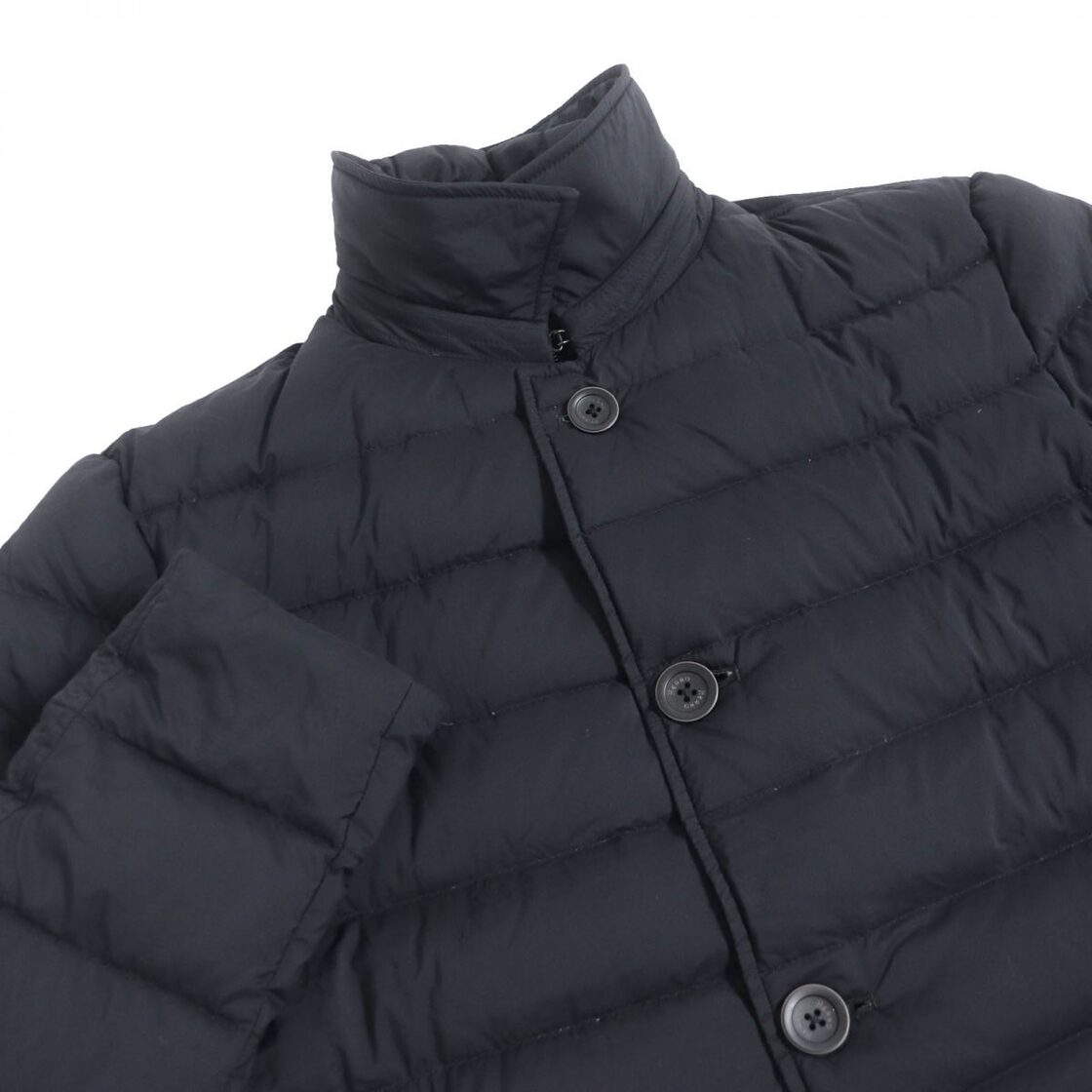 美品□2019年製 HERNO/ヘルノ PI008ULE ロゴプレート レイヤード  