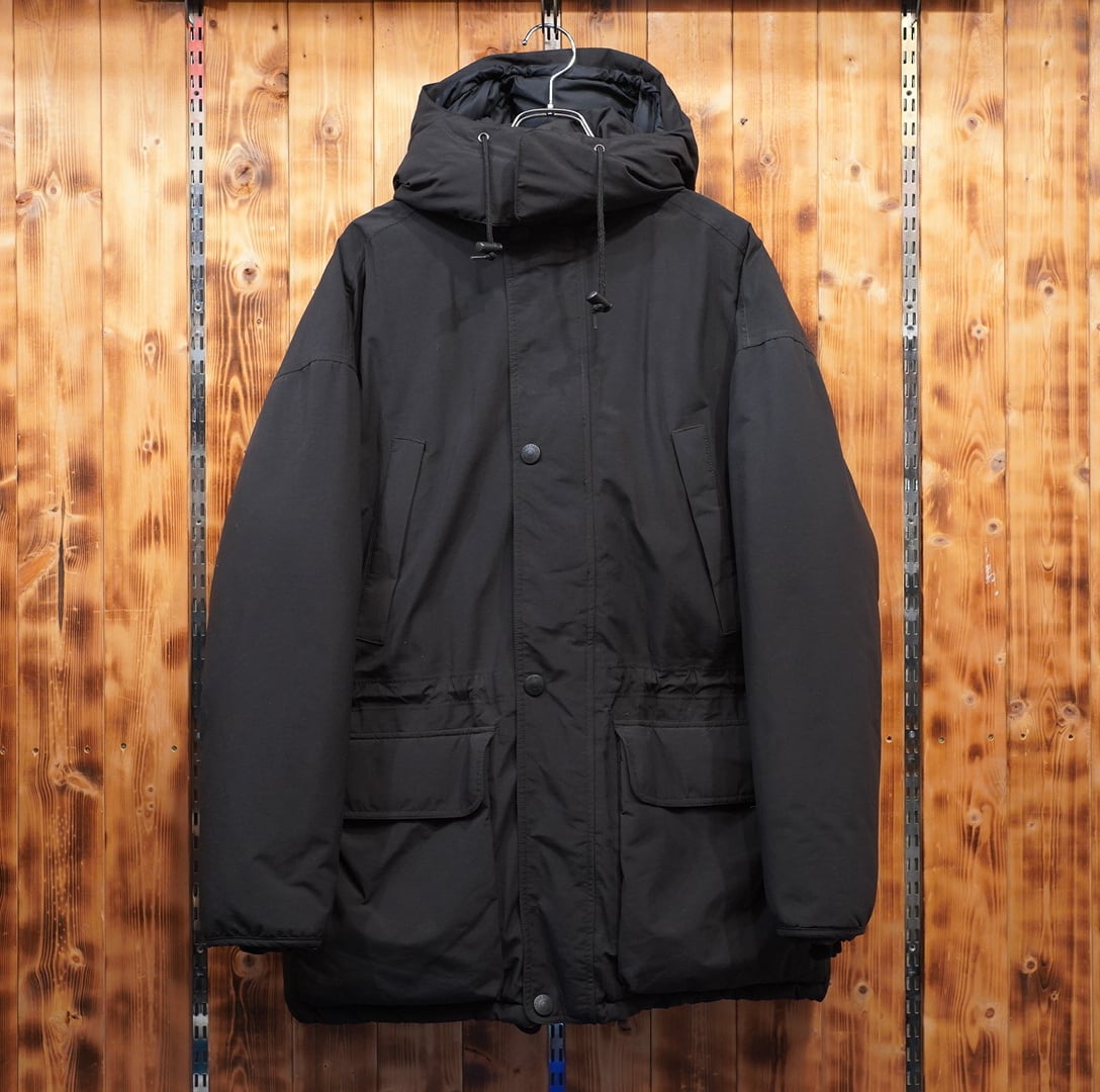 90s00S eddie bauer 白タグ GORE-TEX ブラック ダウンジャケット メンズS/エディーバウアー 黒