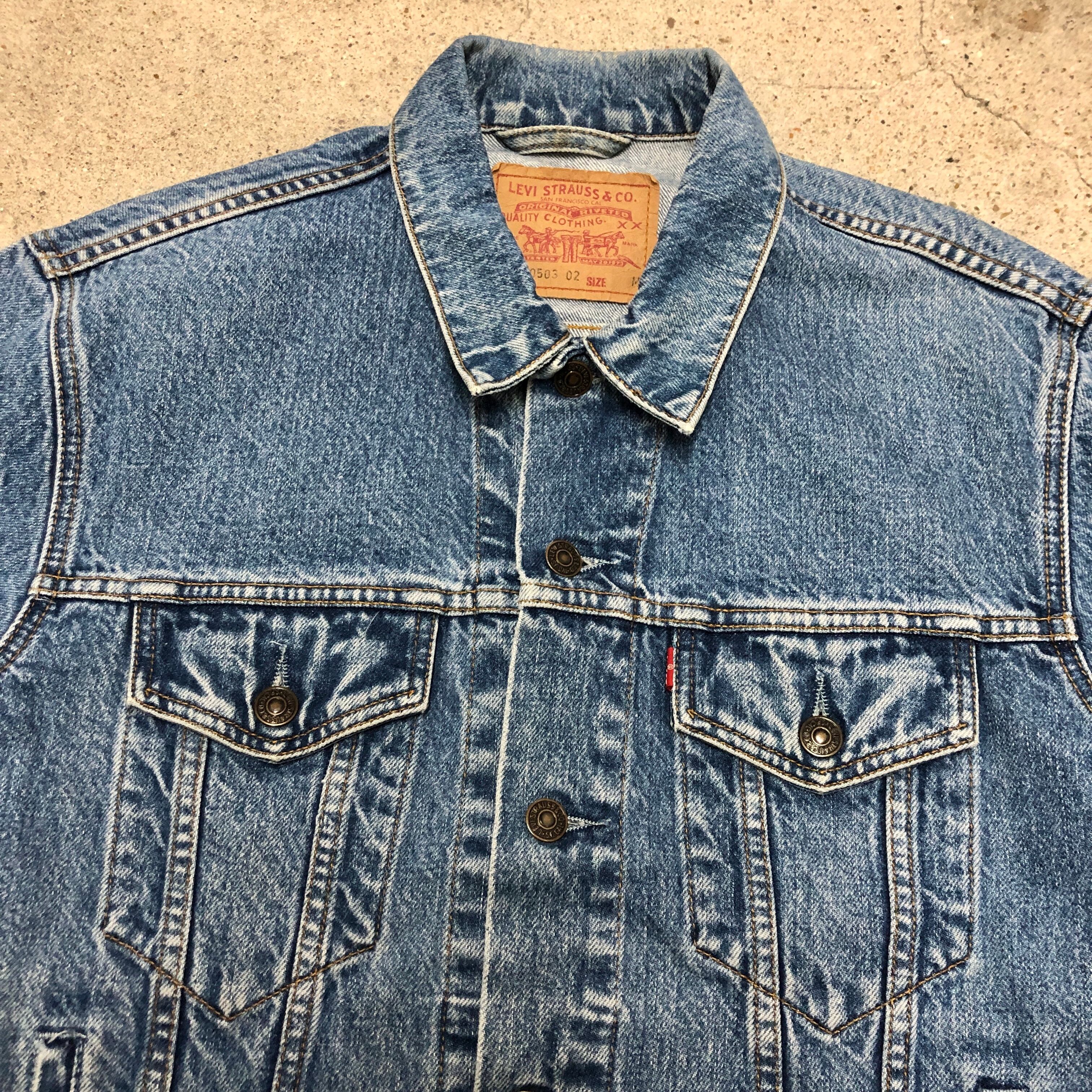 90s Euro Levi`s 70503/Denim Jacket/Tunisia製/1998年製/M/デニム