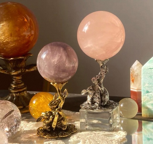 【合計5999円以上で購入可能】rabbit natural Stone Stand　うさぎの天然石スタンド