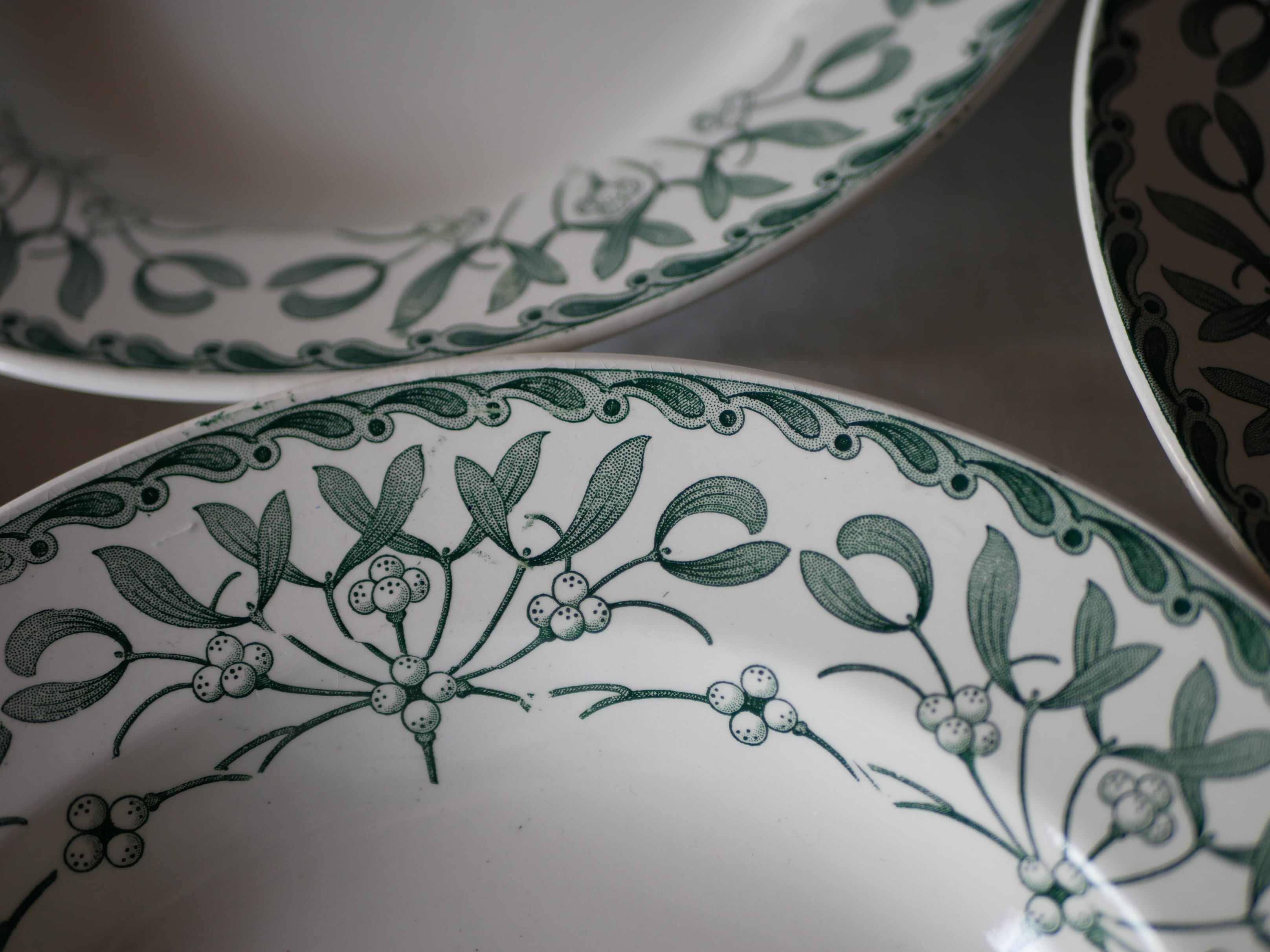 宿り木 プレート 深皿 フランスアンティーク ヤドリギ | フランス