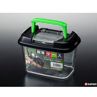 飼育 ケース プラケース 飼育容器 フラット 黒 虫かご 昆虫 カブトムシ