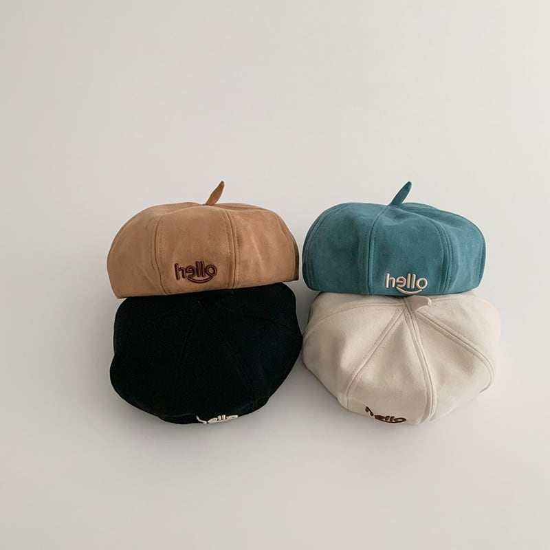 【BABY&KID】英字バーサタイルベレー帽