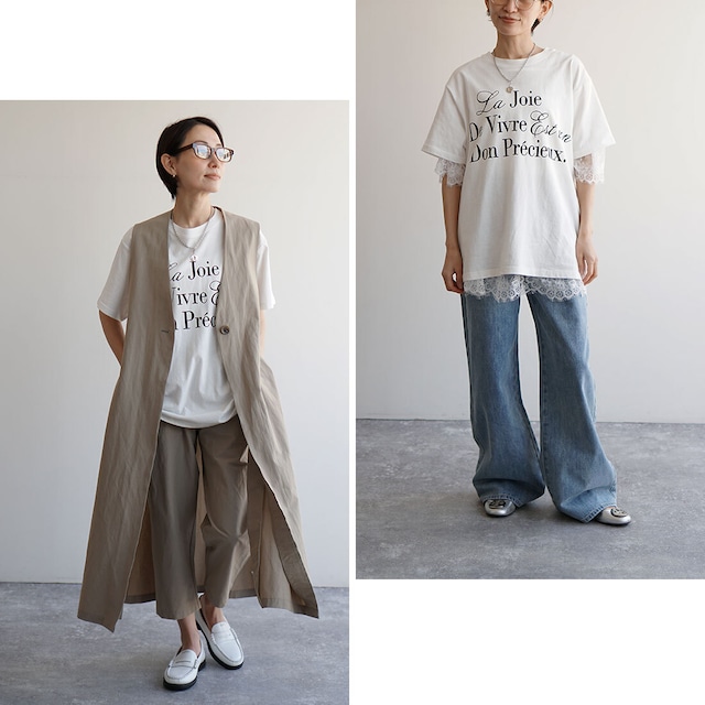 プリントカットソー