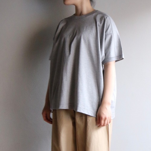 ASEEDONCLOUD アシードンクラウド Shokuonshitusu Ｔ SHIRT／ショクオンシツTシャツ Initial embroidery #251813 Gray