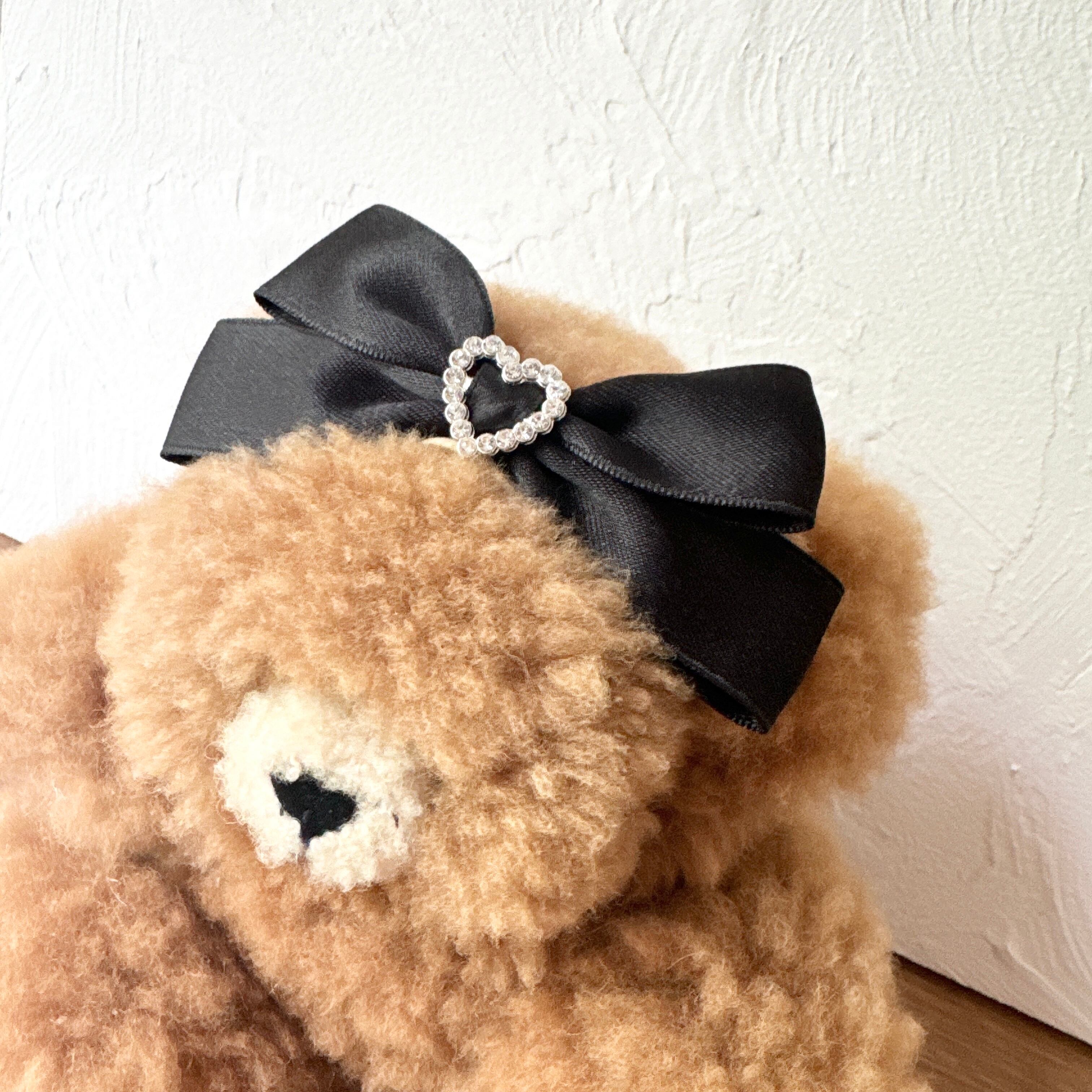 ハートキラキラおリボンヘアバンド