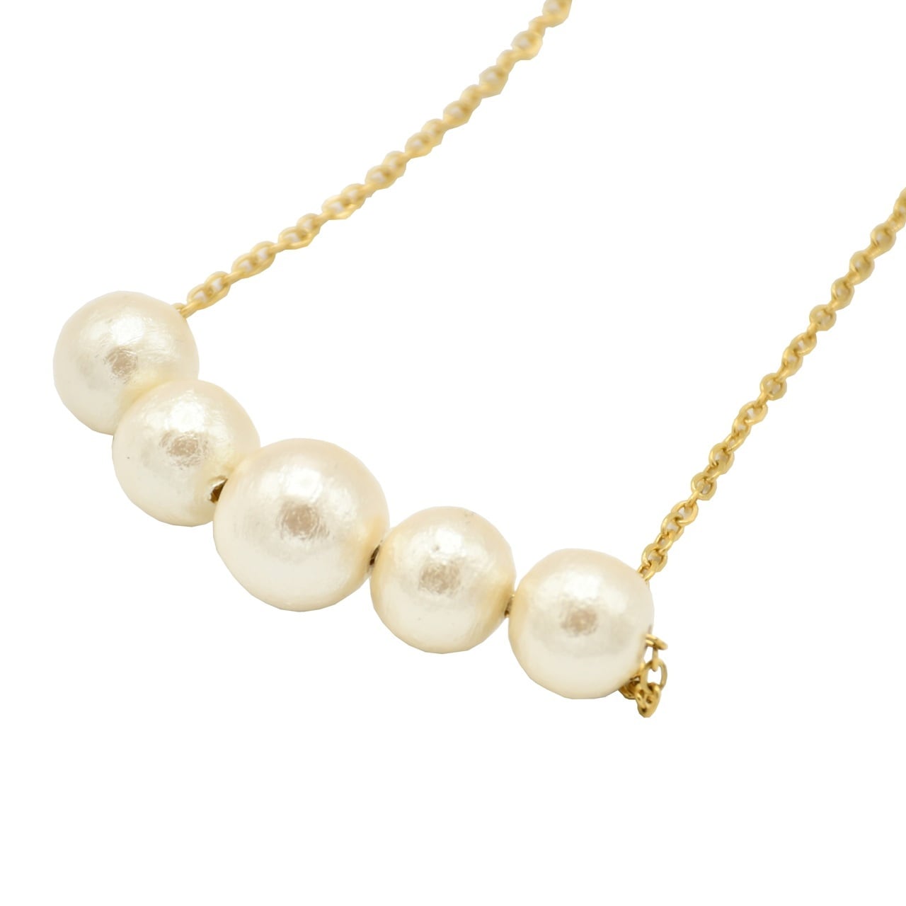 コットンパールネックレス 送料込