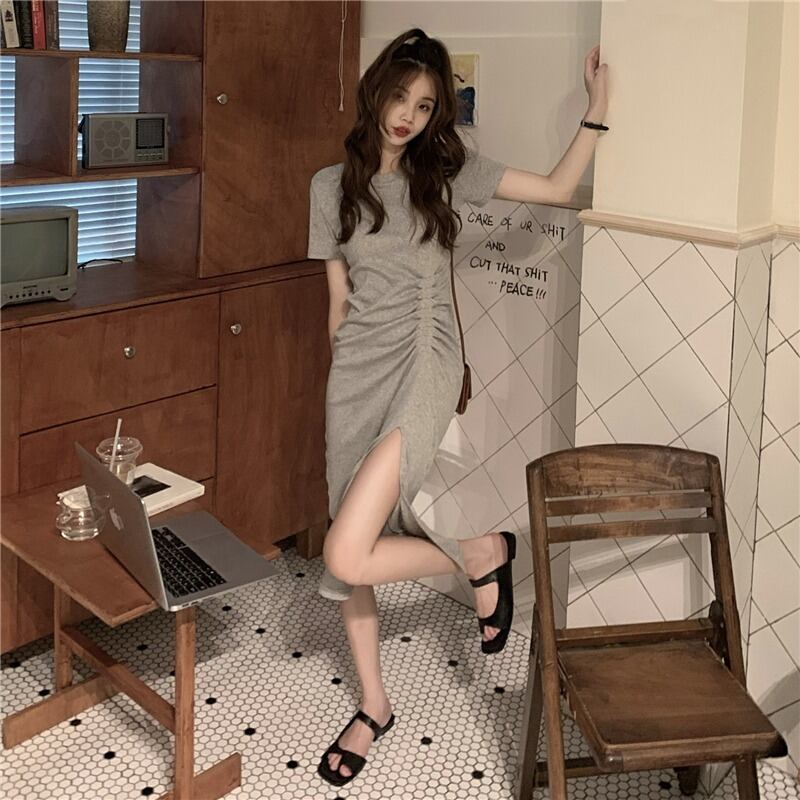 ドレス サマー薄手スリムTシャツ スカート 夏物 1号婦人84892802520