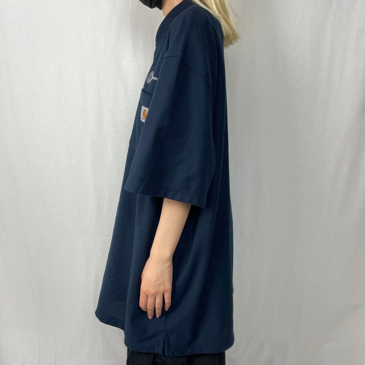 Carhartt カーハート 企業ロゴ刺繍 ORIGINAL FIT ポロシャツ メンズ2XL