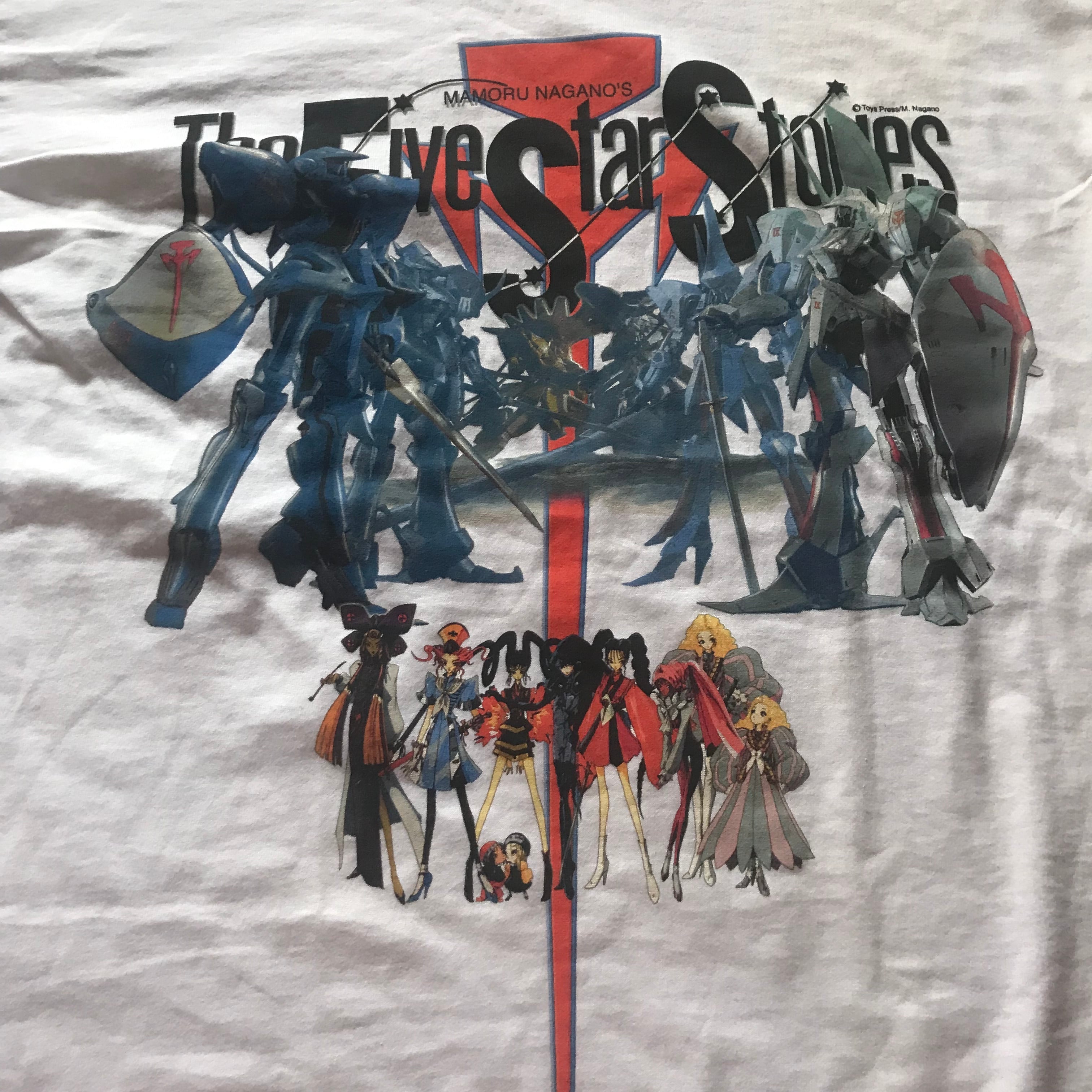 00's THE FIVE STAR STORIES ファイブスター物語 T-SHIRT EURO 00's THE FIVE STAR STORIES ファイブスター物語 T-SHIRT EURO