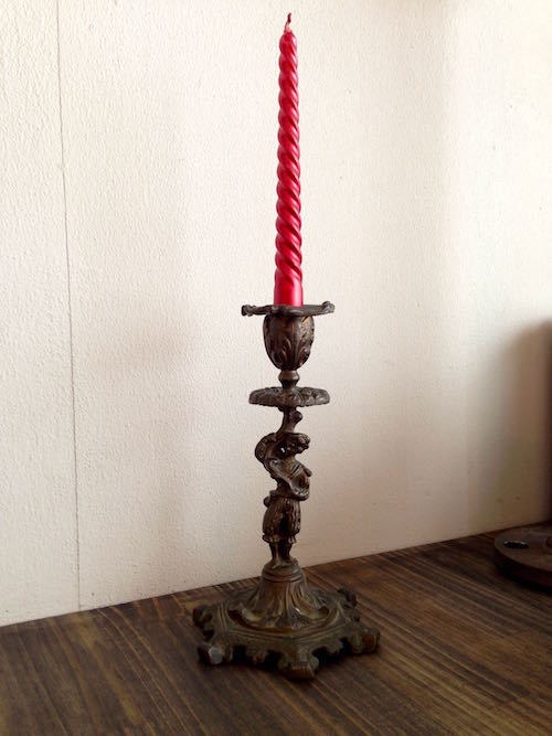 Antique Single Candle Stand #1