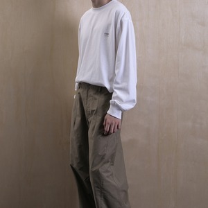 ロゴラウンドネックルーズロングTシャツ　0809