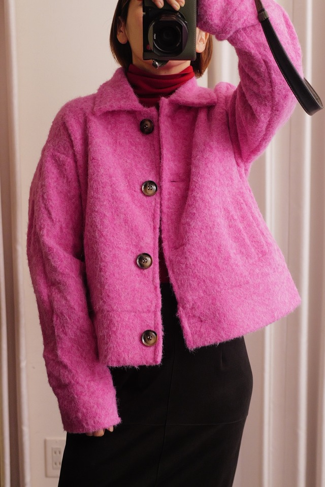 shaggy short outer pink