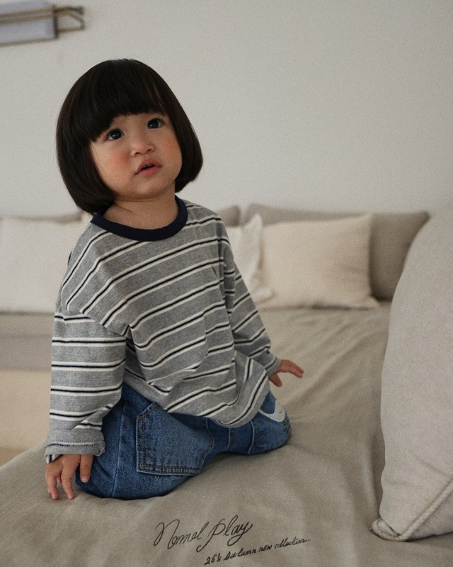 《予約》送料無料【normal play】Day Stripe Tee