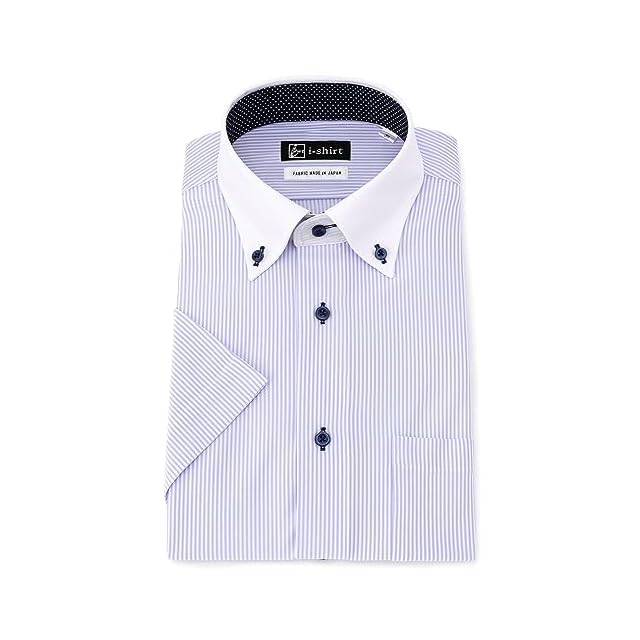 【サイズ:首回り39cm裄丈82cm】i-Shirt(アイシャツ) i-shir アイシャツ] i-Shirt 完全ノーアイロン ストレッチ 超速乾 半袖 アイ