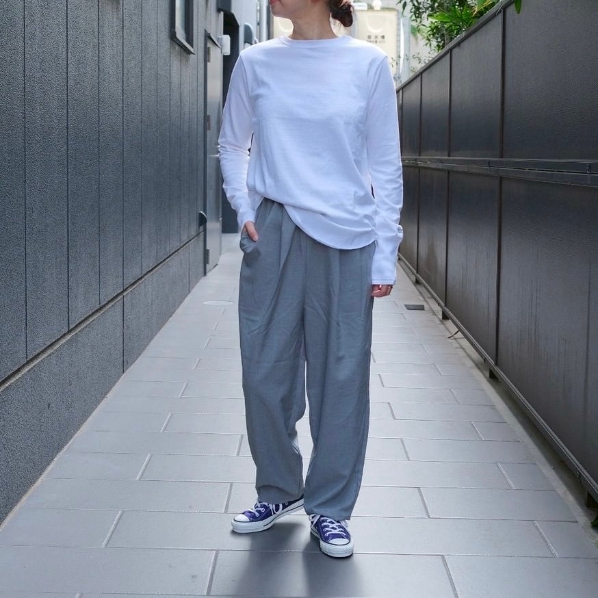 Americana(アメリカーナ)ロングTシャツ BRF-791A WHITE