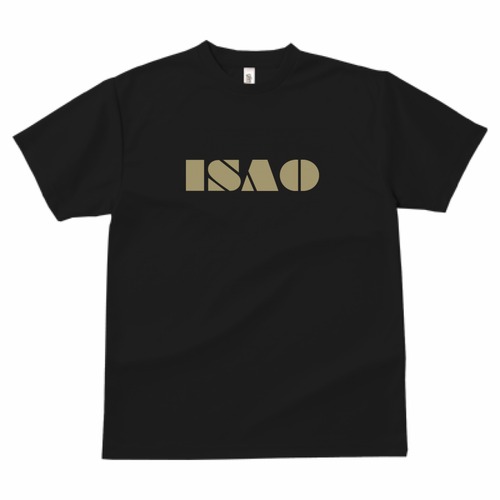 ISAO ドライTシャツ (ブラック/ゴールド)