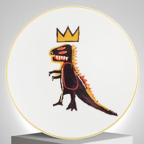 Jean-Michel BASQUIAT  ”Gold Dragon”  PLATE