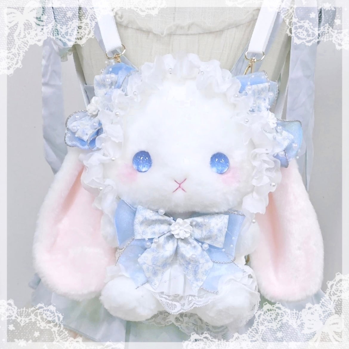 ♡ Pearl flower たれみみうさぎ bigポシェット pink ♡ | Sayakadoll