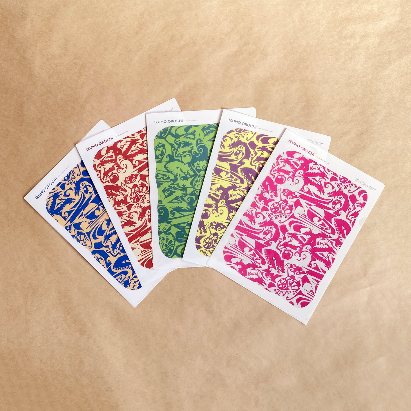 クリアファイル オロチ 5色セット【プラスチック】5枚組 | 島根印刷
