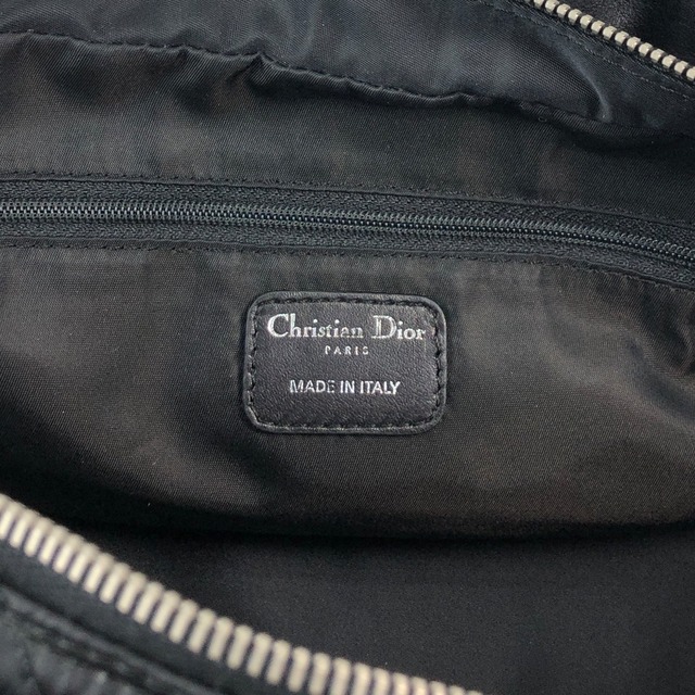 Christian Dior クリスチャン ディオール ラブリー カナージュ ハンドバッグ ブラック チャーム ナイロン vintage ヴィンテージ オールド sreacp